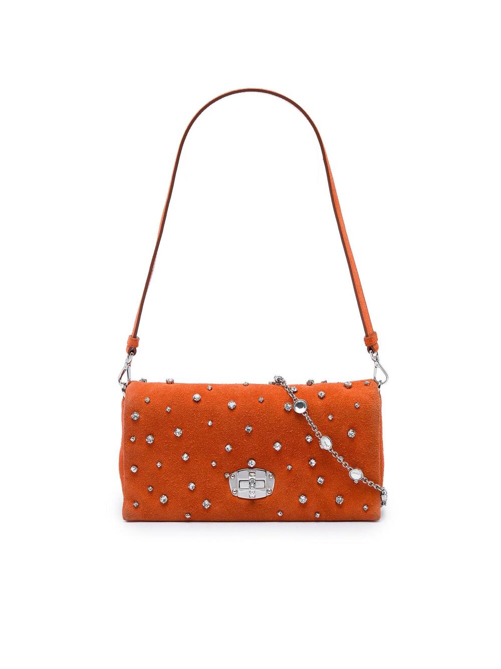 Miu Crystal Embellished Suede #358226M73B